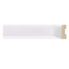 Rodapé De Mdf 5cmx15mmx2,40m Liso 500  Branco Liso