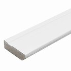 Rodapé De Mdf 5cmx15mmx2.20m Revestido Frisado   Branco