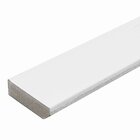 Rodapé De Mdf 5cmx15mmx2.20m Revestido Liso   Branco