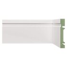 Rodapé De Mdf Frisado De 10cmx2,40m Rende 2,4m 1002  Branco