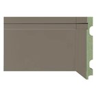 Rodapé De Mdf Frisado De 15cmx2,40 Rende 2,4m 1502  Cinza