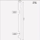 Rodapé De Mdf Frisado De 20cm X 2,40m Rende 2,4 Metros Molduf