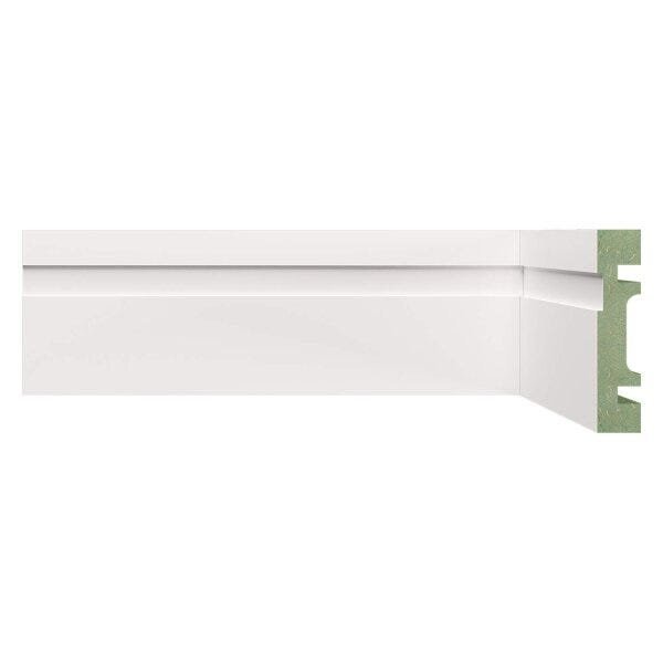 Rodapé De Mdf Frisado De 7cm X 2,40m Rende 2,4 Metros Moldufa