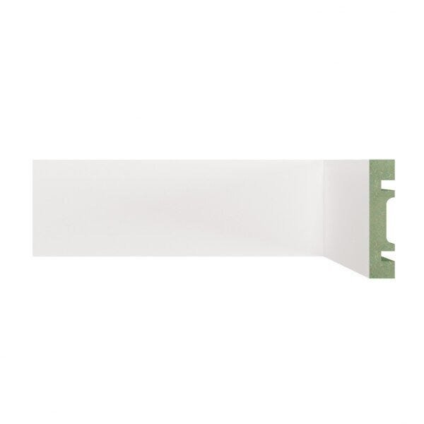 Rodapé De Mdf Liso De 7cmx2,40m Rende 2,4m 701  Branco