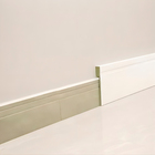 Rodapé de MDF Naval Branco De Sobrepor Lacca Premium 14x240cm Moldurama