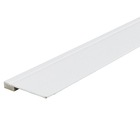 Rodapé de MDF Naval Branco De Sobrepor Lacca Premium 14x240cm Moldurama