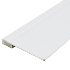 Rodapé de MDF Naval Branco De Sobrepor Lacca Premium 14x240cm Moldurama