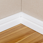 Rodapé de MDF Naval Branco Frisado Lacca Premium 7x240cm Artens