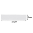 Rodapé de MDF Naval Branco RP7A Abaulado Premium 7x240cm Artens