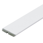 Rodapé de MDF Ultra Branco RP7A Abaulado Premium 7x240cm Artens