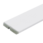 Rodapé de MDF Ultra Branco RP7A Abaulado Premium 7x240cm Artens