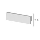 Rodapé De Poliestireno 03cm Liso Branco 50003 Arquitech