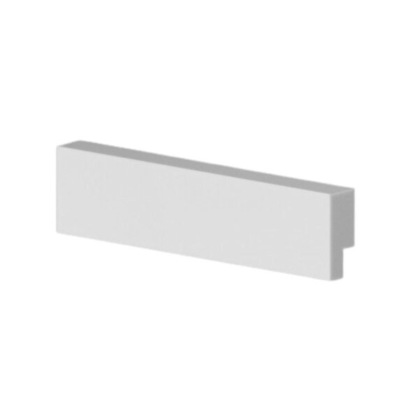 Rodapé De Poliestireno 03cm Liso Branco 50003 Arquitech