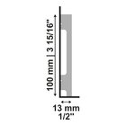 Rodape De Poliestireno 10cm Branco B107 Liso - Santa Luzia