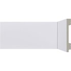 Rodape De Poliestireno 10cm Branco B107 Liso - Santa Luzia
