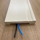 Rodapé De Poliestireno 10cm Branco Barra 2 Metros Liga