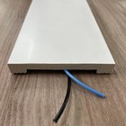 Rodapé De Poliestireno 10cm Liso Branco Barra 2 Metros Liga