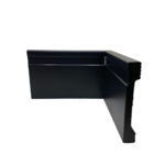 Rodapé De Poliestireno 10cm Preto Barra 2 Metros Liga