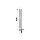 Rodapé De Poliestireno 10cm X 13mm X 2,40m Liso 454 Pop Decor