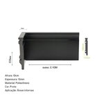 Rodapé De Poliestireno 10cm X 15mm Metro Linear Barra 240cm P