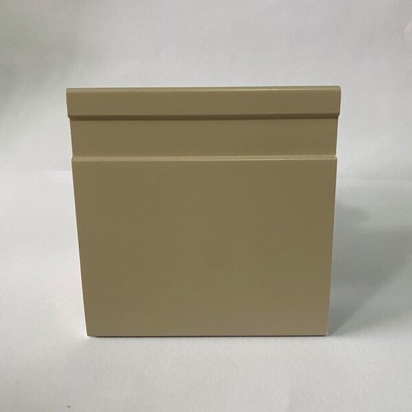 Rodapé De Poliestireno 10cmx15mm Frisado Color 2,4 Metro Line