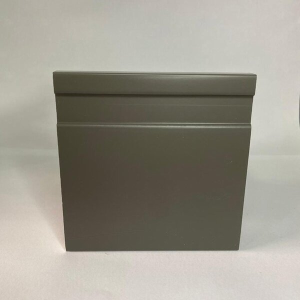 Rodapé De Poliestireno 10cmx15mm Frisado Color 2,4metro Linea