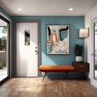 Rodapé De Poliestireno 10cmx15mmx2,40m Frisado Nfr   Cinza