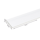 Rodapé de Poliestireno Branco 457 10x240cm Santa Luzia