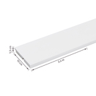 Rodapé de Poliestireno Branco 454 10x240cm Santa Luzia