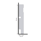 Rodapé de Poliestireno Preto 3457 10x240cm Santa Luzia