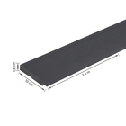 Rodapé de Poliestireno Preto 3457 10x240cm Santa Luzia