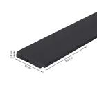 Rodapé de Poliestireno Preto 3547 10x240cm Santa Luzia