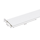 Rodapé de Poliestireno Branco Coleção LEV 10x240cm Santa Luzia
