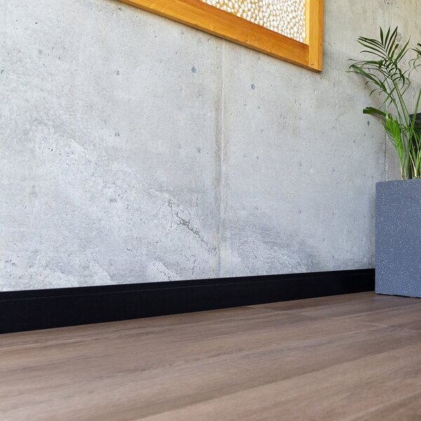 Rodapé De Poliestireno 12cmx15mm Frisado 2,4metro Linear - Ca