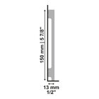 Rodape De Poliestireno 15cm Branco B157 Liso - Santa Luzia