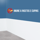 Rodapé De Poliestireno 15cm De Altura Branco Liso POR METRO -