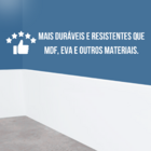 Rodapé De Poliestireno 15cm De Altura Branco Liso VENDA POR M