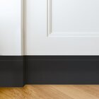 Rodapé De Poliestireno 15cmx15mmx2,40m Frisado Nfr   Preto