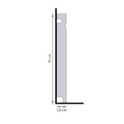 Rodapé de Poliestireno Branco 480 15x240cm Santa Luzia