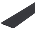 Rodapé de Poliestireno Preto 3496 15x240cm Santa Luzia