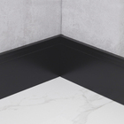 Rodapé de Poliestireno Preto 3480 15x240cm Santa Luzia