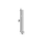 Rodapé de Poliestireno Cinza Glacial 518 15x240cm Santa Luzia