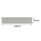 Rodapé de Poliestireno Cinza Glacial 518 15x240cm Santa Luzia