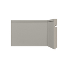 Rodapé de Poliestireno Cinza Glacial 518 15x240cm Santa Luzia