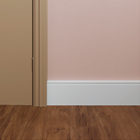 Rodapé de Poliestireno Branco Coleção LEV 15x240cm Santa Luzia