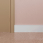 Rodapé de Poliestireno Branco Coleção LEV 15x240cm Santa Luzia