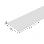Rodapé de Poliestireno Branco Coleção LEV 15x240cm Santa Luzia