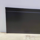 Rodapé De Poliestireno 20cm de Altura Preto Frisado - 20x1,5x