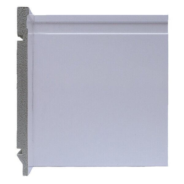 Rodapé De Poliestireno 20cmx15mm Frisado 2,4metro Linear - Ca