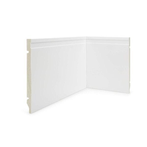 Rodapé De Poliestireno 240cm X 15mm X 2,40m Frisado Nfr Rodap